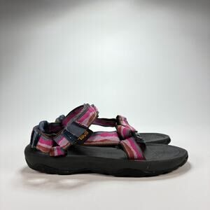 Teva Hurricane XLT2 Sandals Pink Black Adventure Hiking Shoes Youth Girls Sz 13